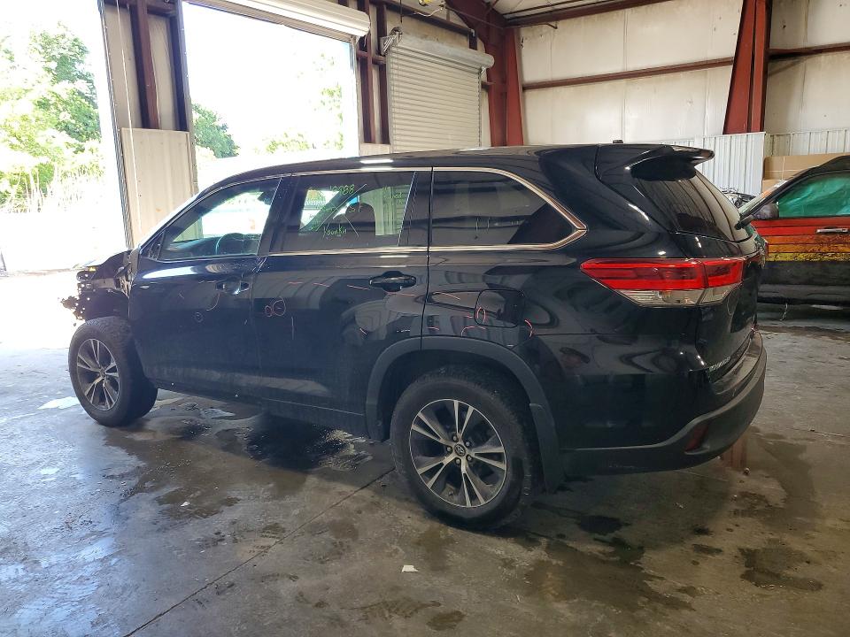 2018 Toyota Highlander VIN 5TDBZRFH9JS879318 COPART salvage auction — FRONT END, Ny - Mv-907A Salvage Certificate, sold $5,600 on 2026-08-01 (photo 2)