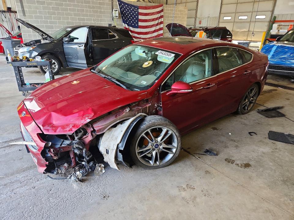 2014 Ford Fusion VIN 3FA6P0K90ER352977 COPART salvage auction — FRONT END, Id - Salvage Certificate Of Title, sold $70 on 2026-07-28 (photo 1)