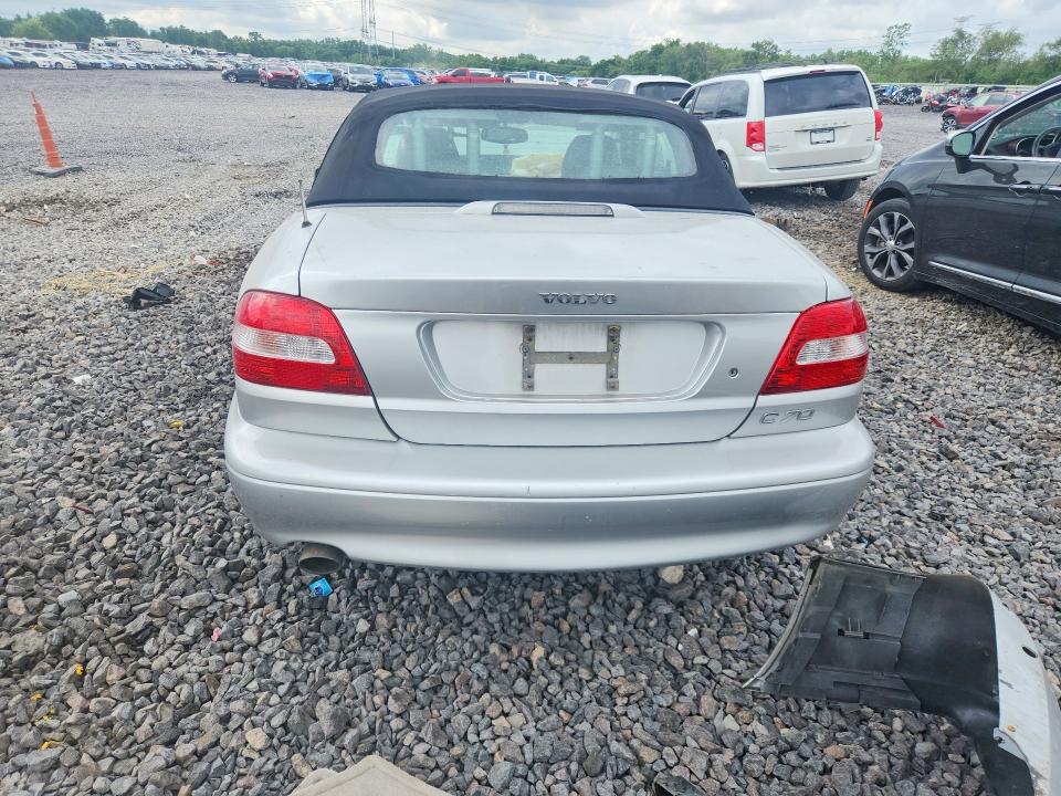 2003 Volvo C70 VIN YV1NC62D73J035370 COPART salvage auction — FRONT END, Il - Salvage Certificate, sold $275 on 2026-07-20 (photo 6)