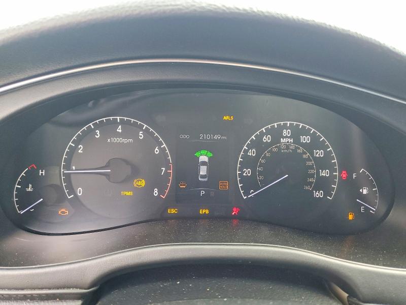 2012 Hyundai Genesis VIN KMHGC4DH0CU191800 COPART salvage auction — FRONT END, IL - SALVAGE CERTIFICATE, sold $225 on 2026-07-24 (photo 9)