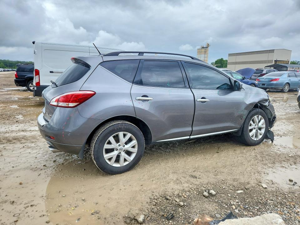 2013 Nissan Murano VIN JN8AZ1MW0DW301194 COPART salvage auction — FRONT END, MO - SALVAGE CERTIFICATE OF TITLE, sold $525 on 2026-07-28 (photo 3)