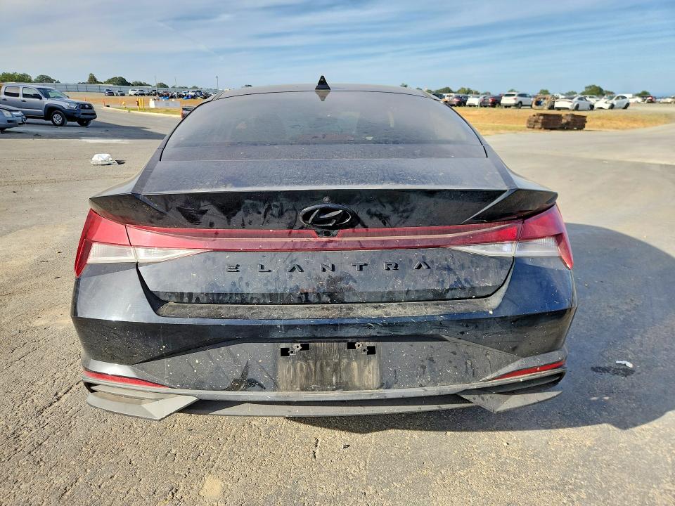 2021 Hyun Elantra VIN KMHLM4AG4MU203407 COPART salvage auction — FRONT END, CA - SALVAGE CERTIFICATE, sold $2,150 on 2026-07-16 (photo 6)