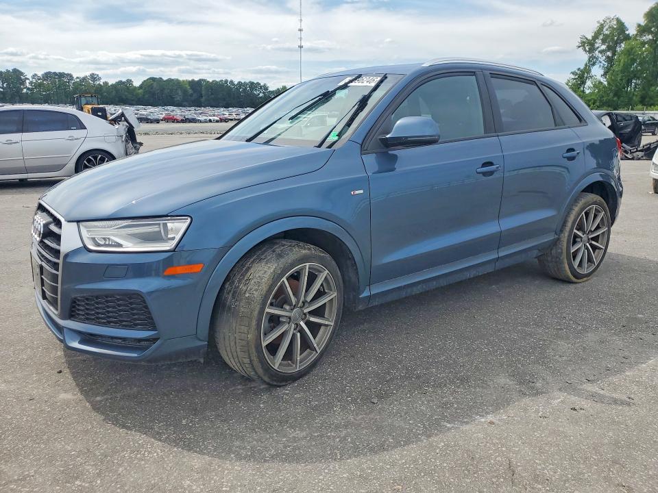 2018 Audi Q3 VIN WA1ECCFS3JR025411 COPART salvage auction — FRONT END, In - Certificate Of Title, sold $4,500 on 2026-07-09 (photo 1)