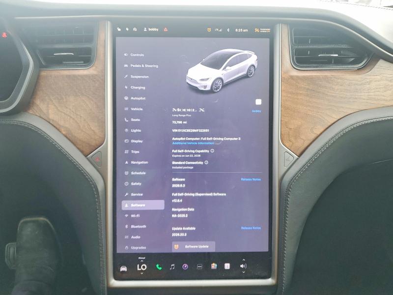 2021 Tesla VIN 5YJXCBE29MF322851 COPART salvage auction — SIDE, Tx - Salvage W/Lemon Law Historty, sold $16,500 on 2026-07-09 (photo 9)