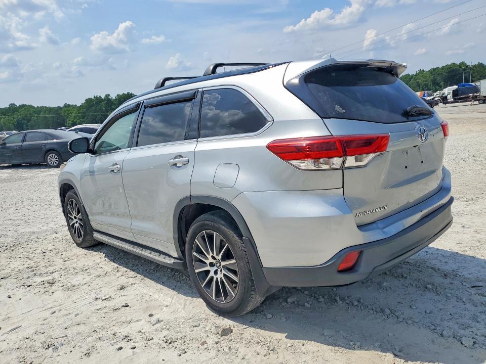 2017 Toyota Highlander VIN 5TDKZRFH4HS517701 COPART salvage auction — REAR END, La - Certificate Of Title (P), sold $9,900 on 2026-07-13 (photo 2)