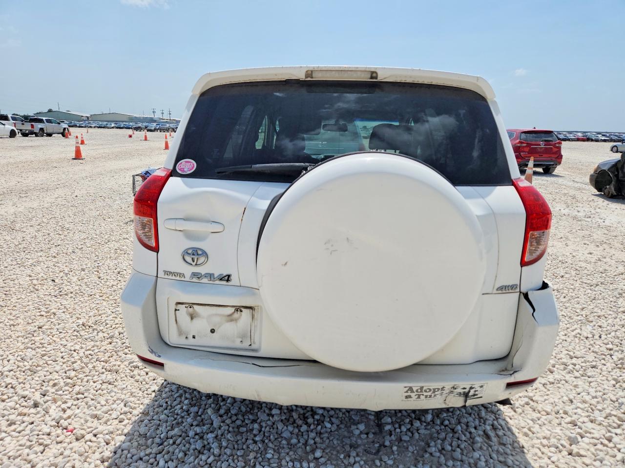 2008 Toyota RAV4 VIN JTMBK33V985043746 COPART salvage auction — Front End, TX - CERTIFICATE OF TITLE, sold $700 on 2026-07-02 (photo 6)