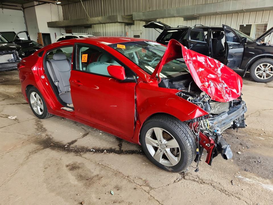 2013 Hyundai Elantra VIN KMHDH4AE5DU001649 COPART salvage auction — FRONT END, WI - JUNKED VEHICLE BILL OF SALE, sold $250 on 2026-07-27 (photo 4)