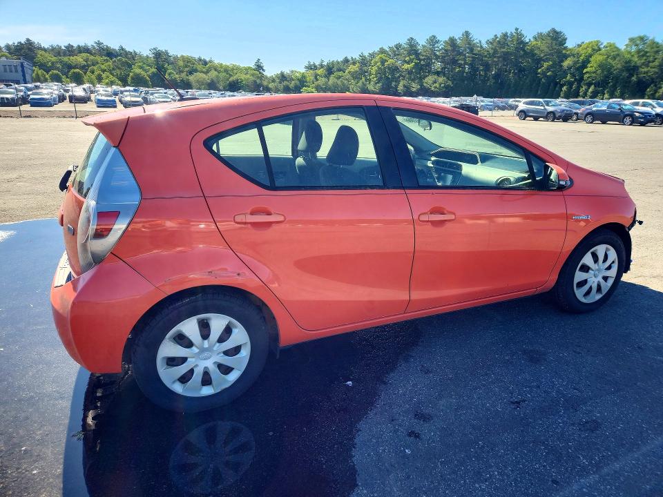 2012 Toyota VIN JTDKDTB31C1002697 COPART salvage auction — FRONT END, Wv - Salvage Certificate, sold $800 on 2026-07-02 (photo 3)