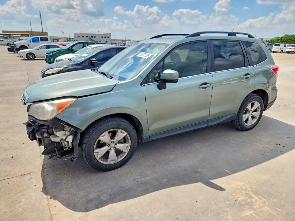 2015 Subaru Forester VIN JF2SJARC5FH534194 COPART salvage auction — FRONT END, Tx - Salvage Vehicle Title, sold $1,550 on 2026-08-03 (photo 1)