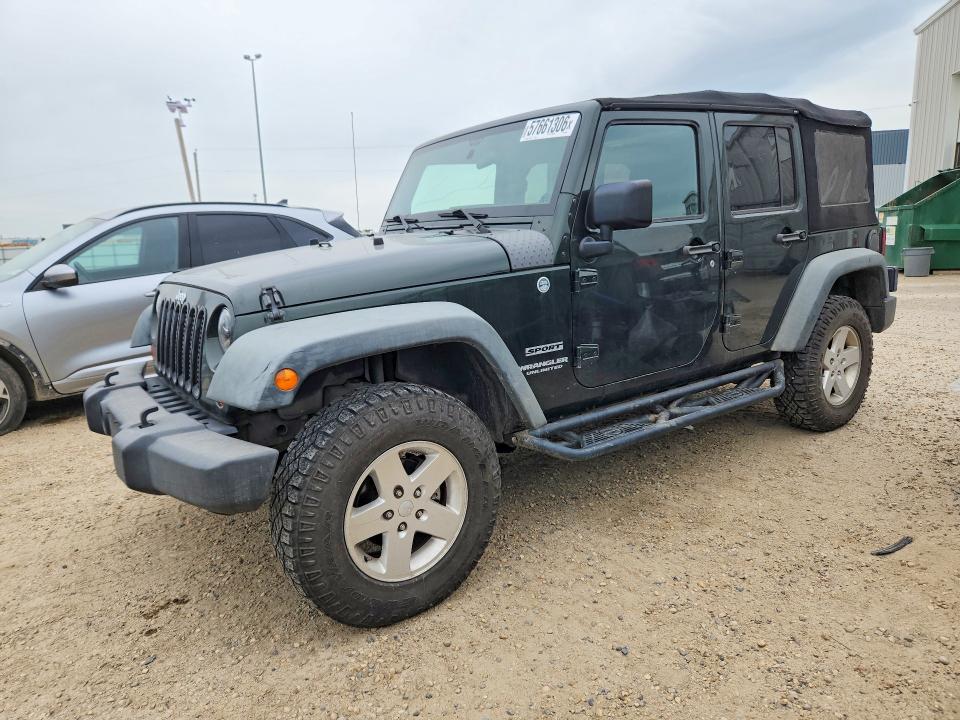 2012 Jeep Wrangler unlimited VIN 1C4BJWDG3CL100399 — COPART salvage auction photo