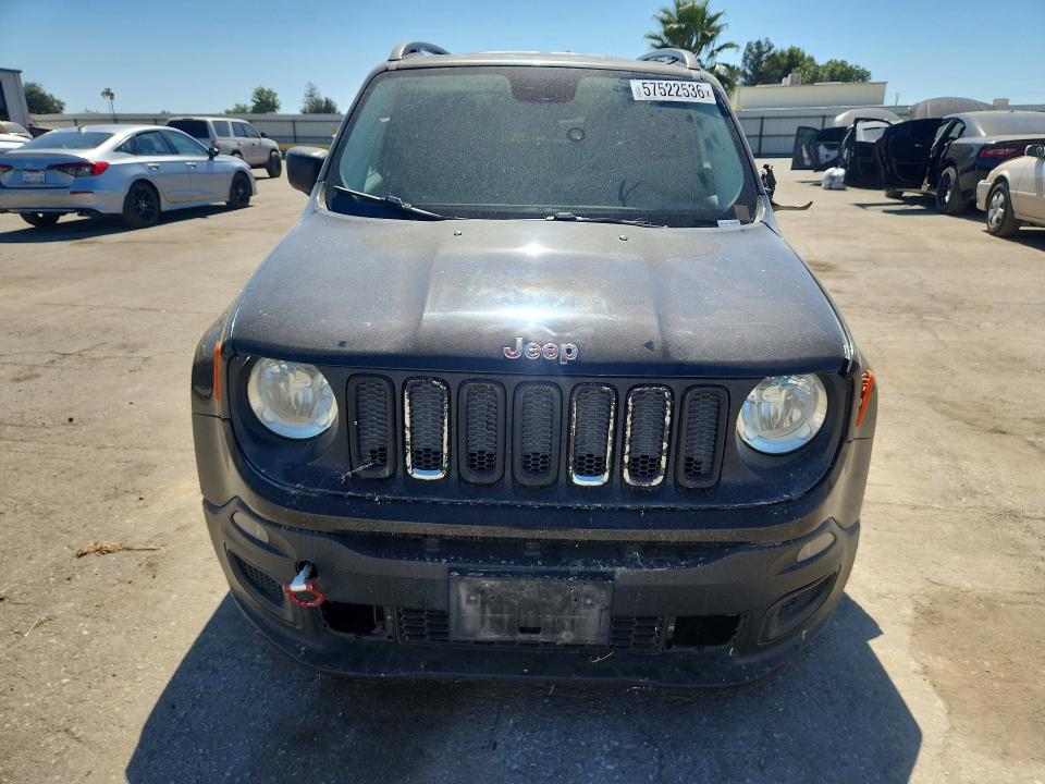 2015 Jeep Renegade VIN ZACCJAAT8FPB82123 COPART salvage auction — FRONT END, Ca - Salvage Certificate, sold $800 on 2026-07-10 (photo 5)