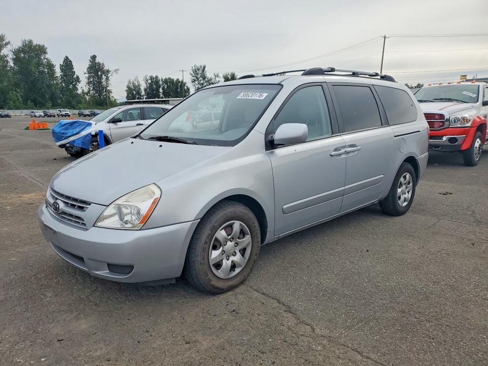 2008 Kia SEDONA VIN KNDMB233586262487 COPART salvage auction — REAR END, Or - Salvage Title Certificate, sold $125 on 2026-07-29 (photo 1)