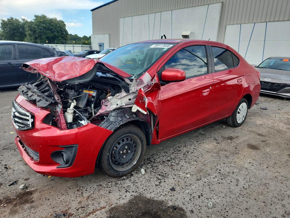 2018 Mitsubishi Mirage VIN ML32F3FJ1JHF06146 COPART salvage auction — FRONT END, FL - CERT OF TITLE SLVG REBUILDABLE, sold $450 on 2026-07-22 (photo 1)
