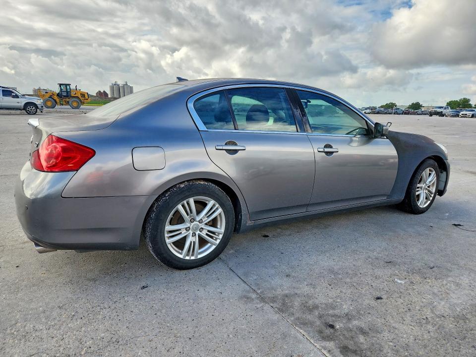 2012 Infiniti G VIN JN1CV6AP0CM937007 COPART salvage auction — FRONT END, Mt - Cert Of Title-Rebuilt Salvage, sold $1,200 on 2026-07-09 (photo 3)