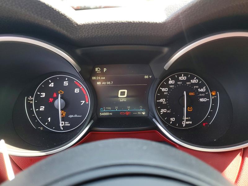 2020 Alfa romeo VIN ZASPAJAN6L7C88508 COPART salvage auction — FRONT END, Id - Salvage Certificate Of Title, sold $3,000 on 2026-08-26 (photo 9)