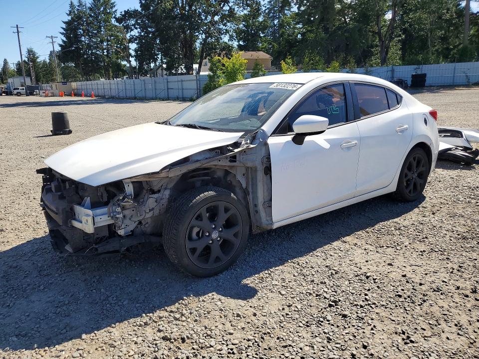 2016 Mazda 3 VIN JM1BM1T72G1345319 COPART salvage auction — FRONT END, Wa - Bill Of Sale, sold $2,050 on 2026-07-02 (photo 1)