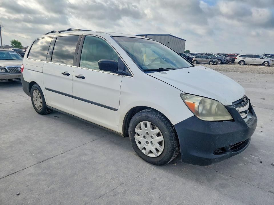 2007 Honda Odyssey VIN 5FNRL38297B004680 COPART salvage auction — FRONT END, Tx - Salvage Vehicle Title, sold $375 on 2026-07-02 (photo 4)