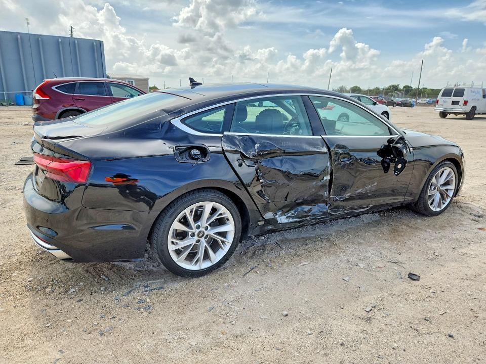 2022 Audi A5 VIN WAUABCF54NA032967 COPART salvage auction — SIDE, Fl - Cert Of Title Slvg Rebuildable, sold $8,500 on 2026-07-16 (photo 3)