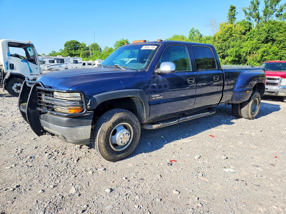2002 Chevrolet Silverado 3500 VIN 1GCJK33192F121954 — COPART salvage auction photo