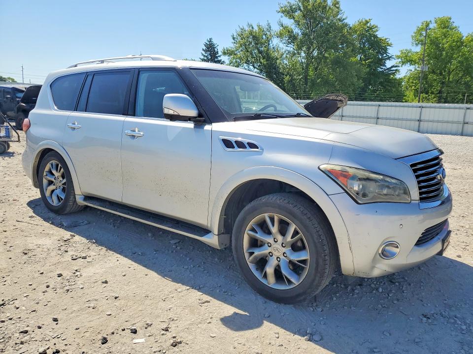 2012 Infiniti Qx56 VIN JN8AZ2NCXC9315563 COPART salvage auction — FRONT END, Oh - Certificate Of Title, sold $1,300 on 2026-07-10 (photo 4)