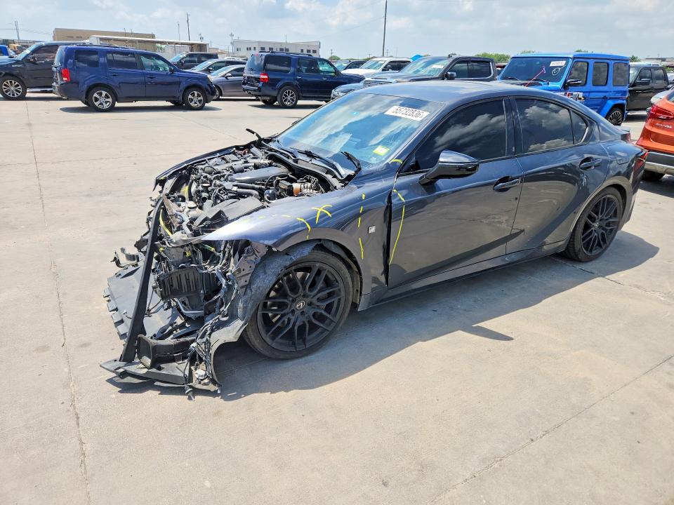 2022 Lexus Is VIN JTHSZ1B2XN5051632 COPART salvage auction — FRONT END, Tx - Salvage Vehicle Title, sold $12,300 on 2026-07-13 (photo 1)