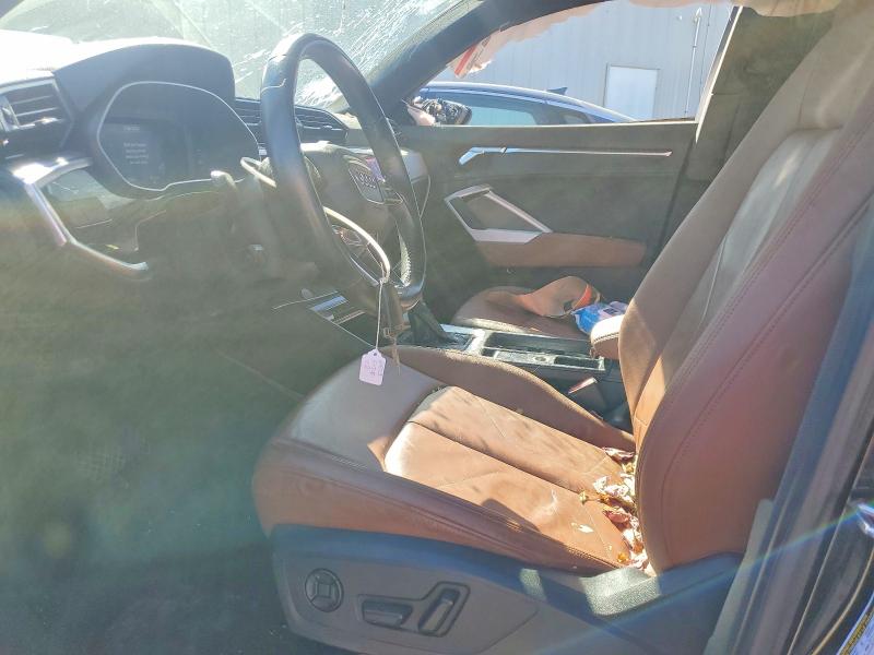 2020 Audi Q3 VIN WA1DECF3XL1110083 COPART salvage auction — SIDE, TX - CERT OF TITLE-REBUILT SALVAGE, sold $2,550 on 2026-07-14 (photo 7)
