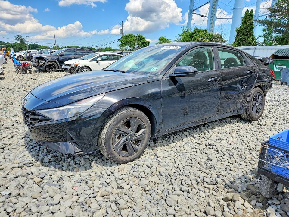 2022 Hyundai Elantra VIN KMHLM4AG6NU221053 COPART salvage auction — FRONT END, Nj - Cert Of Title-Salvage, sold $2,350 on 2026-07-29 (photo 1)