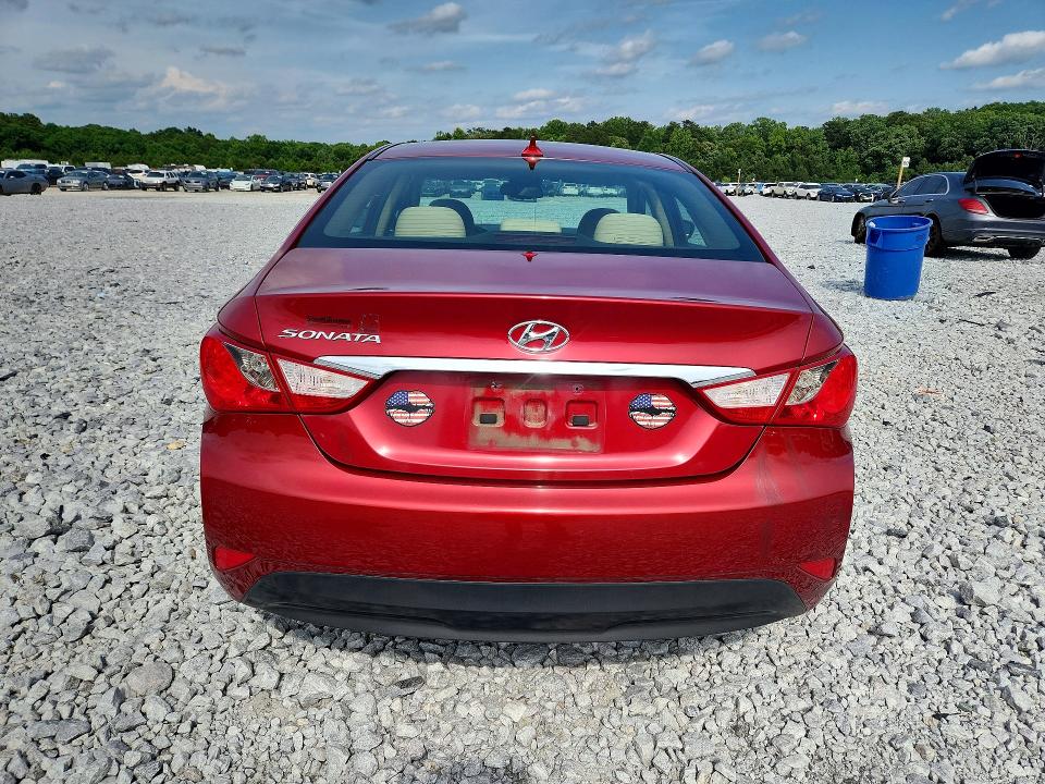 2014 Hyundai Sonata VIN 5NPEB4ACXEH832956 COPART salvage auction — FRONT END, Ga - Cert Of Title-Salvage, sold $1,400 on 2026-07-09 (photo 6)