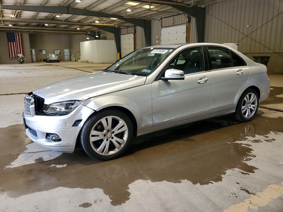 2011 Mercedes-benz C class VIN WDDGF8BB4BR136355 COPART salvage auction — FRONT END, PA - CERTIFICATE OF SALVAGE, sold $600 on 2026-07-15 (photo 1)
