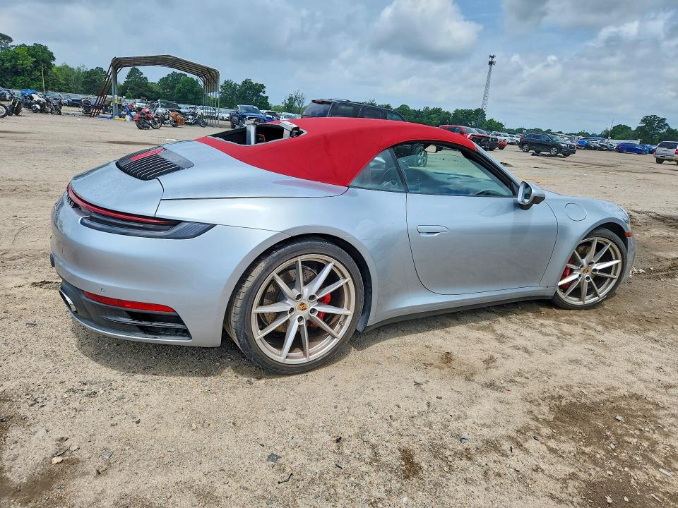 2020 Porsche 911 VIN WP0CB2A9XLS262598 COPART salvage auction — FRONT END, Fl - Cert Of Title Slvg Rebuildable, sold $50,000 on 2026-07-02 (photo 3)