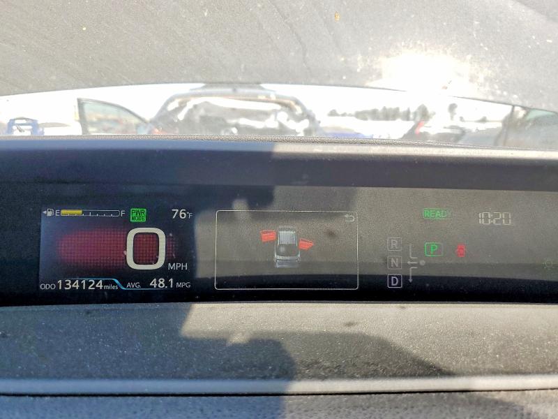 2016 Toyota Prius VIN JTDKARFU8G3013690 COPART salvage auction — SIDE, CA - SALVAGE CERTIFICATE, sold $3,250 on 2026-07-15 (photo 9)