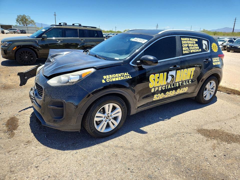 2018 Kia Sportage VIN KNDPM3AC2J7388466 COPART salvage auction — FRONT END, AZ - CERT OF TITLE - SALVAGE, sold $1,650 on 2026-07-24 (photo 1)