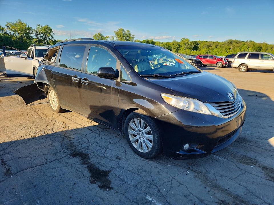 2011 Toyota Sienna VIN 5TDDK3DC4BS026859 COPART salvage auction — REAR END, NY - MV-907A SALVAGE CERTIFICATE, sold $1,200 on 2026-07-16 (photo 4)