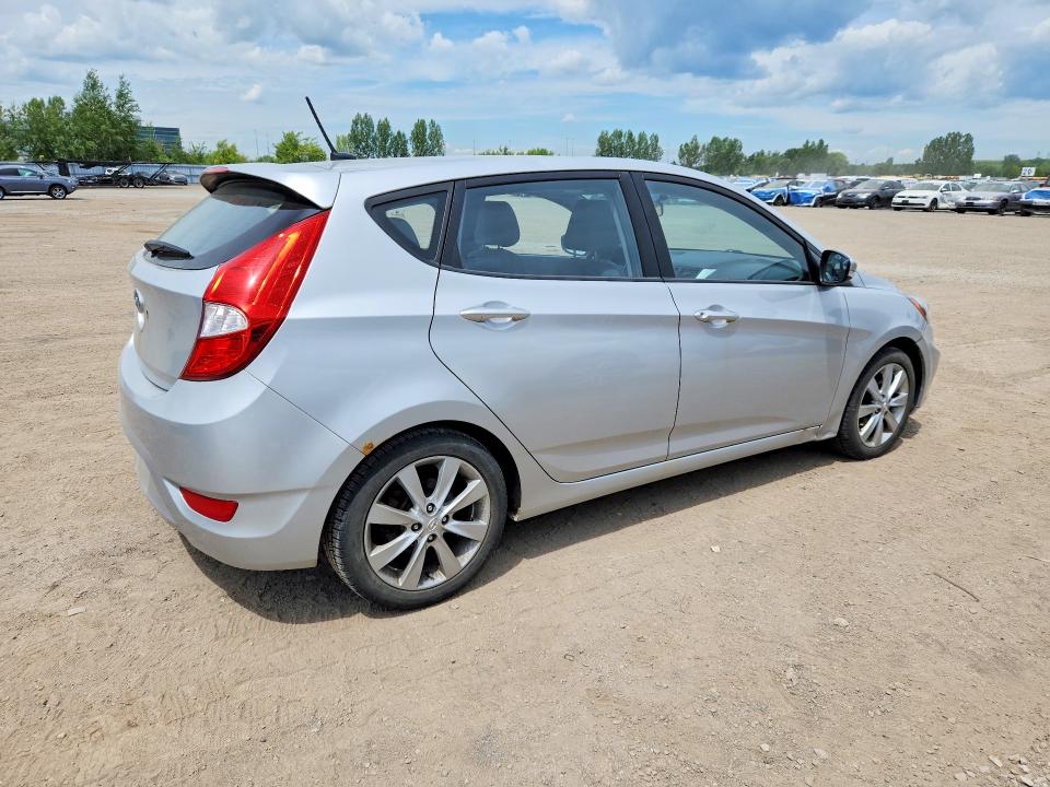 2014 Hyundai Accent VIN KMHCU5AE0EU152347 COPART salvage auction — MINOR DENT/SCRATCHES, On - Permit No Brand - Unfit, sold $900 on 2026-07-15 (photo 3)