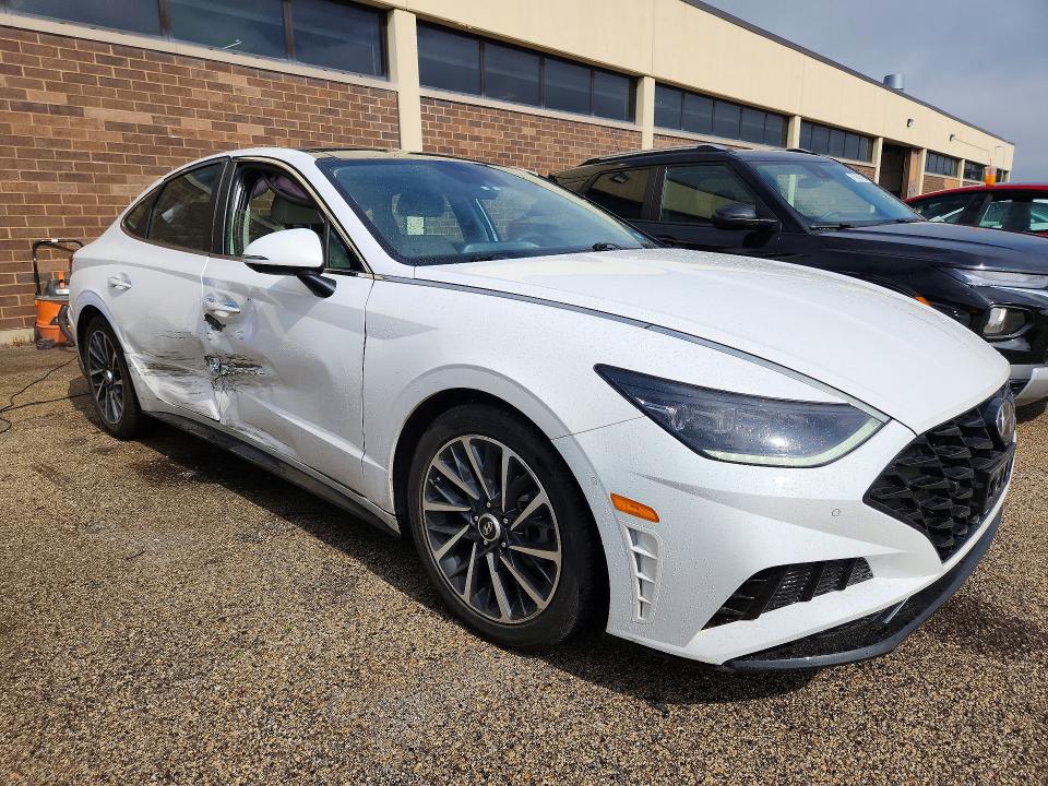 2023 Hyundai Sonata VIN KMHL34J27PA284366 COPART salvage auction — SIDE, Il - Salvage Certificate, sold $7,300 on 2026-07-15 (photo 4)