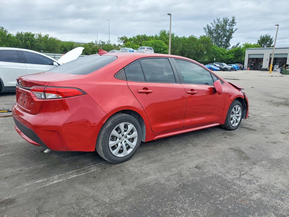 2021 Toyota Corolla VIN JTDEPMAEXMJ165444 COPART salvage auction — FRONT END, Fl - Certificate Of Destruction, sold $4,350 on 2026-07-13 (photo 3)
