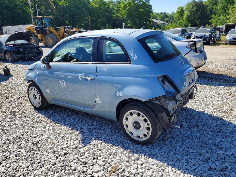 2015 Fiat 500 VIN 3C3CFFAR7FT507585 COPART salvage auction — REAR END, MA - CERT OF TITLE-RECONSTRCTD COLL, sold $300 on 2026-08-06 (photo 2)