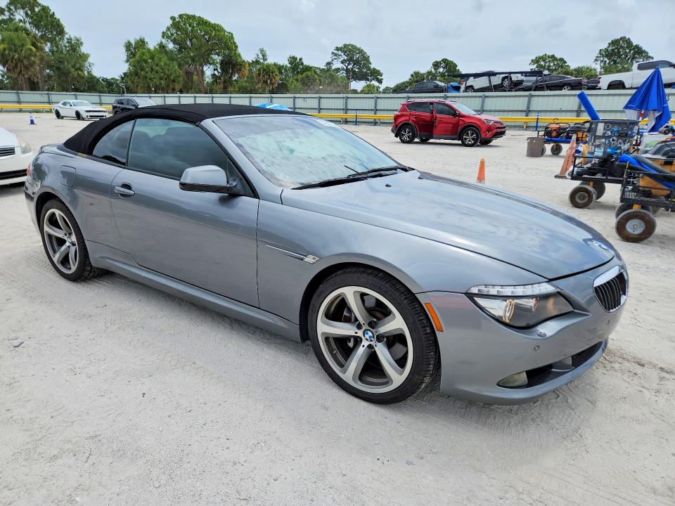 2010 BMW 6 series VIN WBAEB5C56AC226075 COPART salvage auction — MINOR DENT/SCRATCHES, Fl - Certificate Of Title (P), sold $3,500 on 2026-07-08 (photo 4)