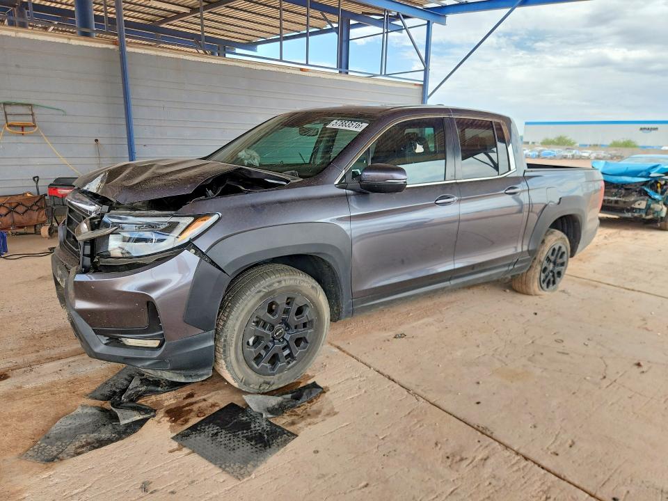 2023 Honda Ridgeline VIN 5FPYK3F54PB039730 COPART salvage auction — FRONT END, Az - Cert Of Title - Salvage, sold $6,600 on 2026-08-04 (photo 1)