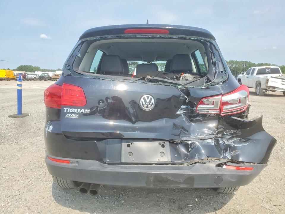2017 Volkswagen Tiguan VIN WVGAV7AX7HK021496 COPART salvage auction — REAR END, Nc - Salvage Certificate Of Title, sold $900 on 2026-08-03 (photo 6)