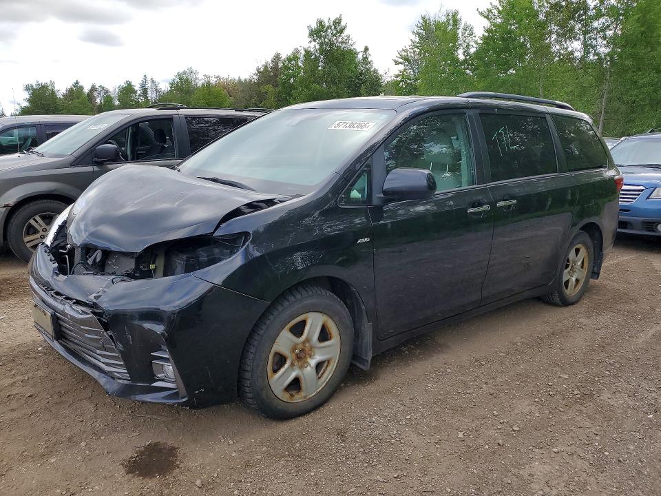 2020 Toyota Sienna VIN 5TDDZ3DC5LS228722 COPART salvage auction — FRONT END, ON - PERMIT SALVAGE, sold $3,400 on 2026-07-30 (photo 1)