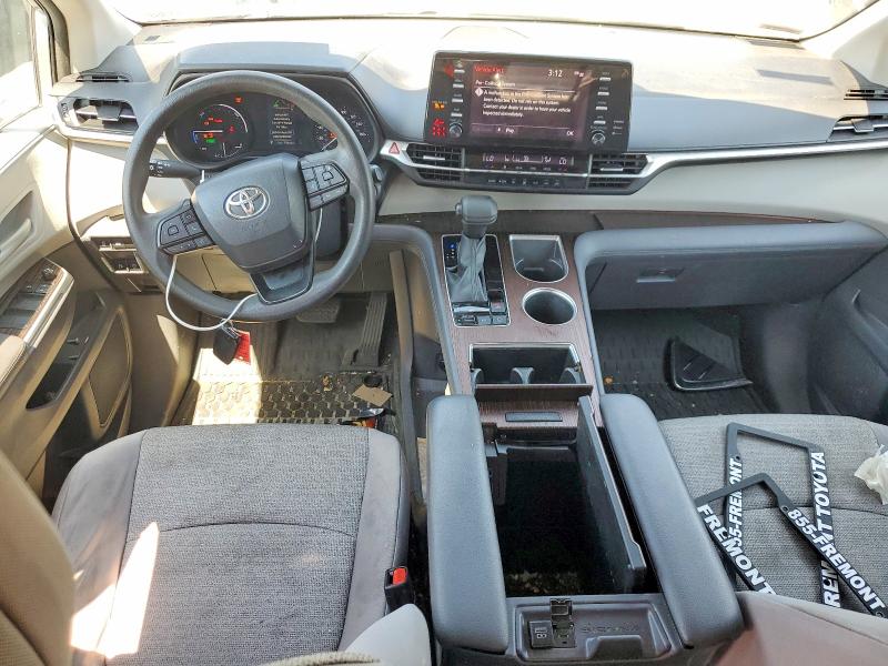 2022 Toyota VIN 5TDKRKEC6NS100704 COPART salvage auction — FRONT END, Ca - Salvage Certificate, sold $14,900 on 2026-07-23 (photo 8)