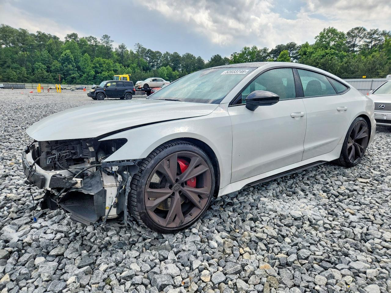 2021 Audi RS7 VIN WUAPCBF20MN901083 COPART salvage auction — Front End, GA - CERT OF TITLE-SALVAGE, sold $32,250 on 2026-07-02 (photo 1)