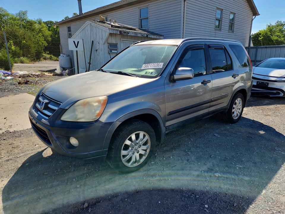 2006 Honda Cr-v VIN JHLRD78896C052543 COPART salvage auction — MINOR DENT/SCRATCHES, Pa - Cert Of Title, sold $1,250 on 2026-07-02 (photo 1)