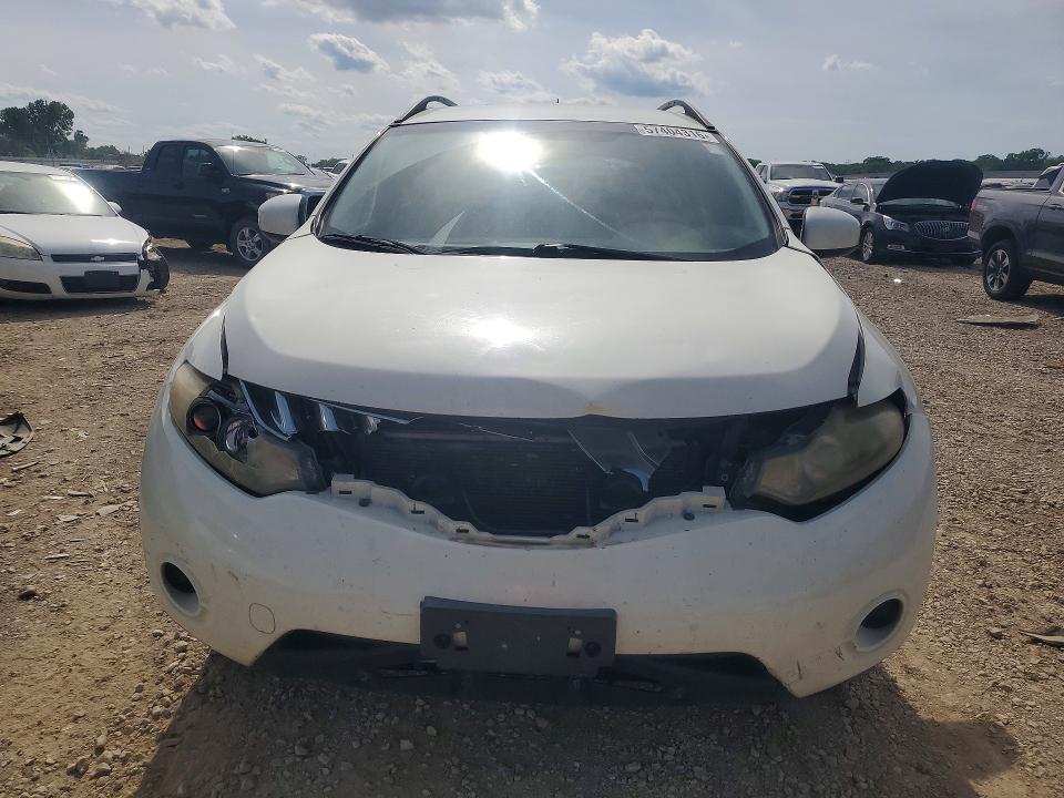 2009 Nissan Murano VIN JN8AZ18W89W134021 COPART salvage auction — FRONT END, Mo - Salvage Certificate Of Title, sold $450 on 2026-07-23 (photo 5)