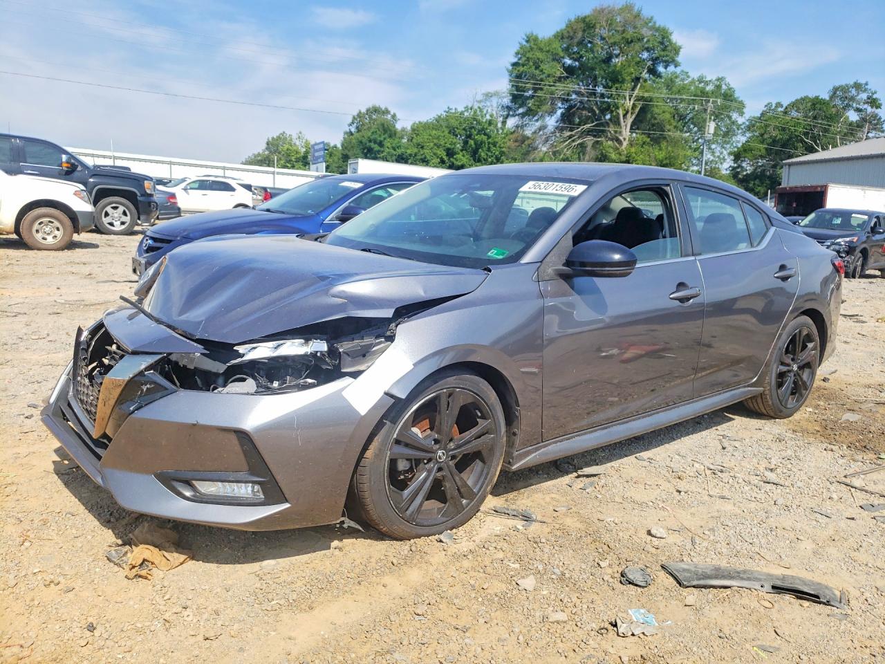 2020 Nissan Sentra VIN 3N1AB8DV5LY256697 COPART salvage auction — Front End, WV - CERTIFICATE OF TITLE, sold $2,900 on 2026-07-09 (photo 1)