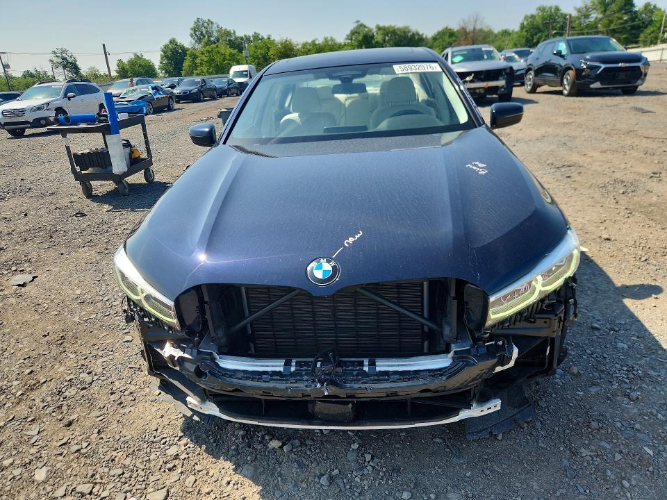 2021 BMW 7er VIN WBA7U2C00MCE62993 COPART salvage auction — FRONT END, Nj - Cert Of Title-Salvage, sold $12,500 on 2026-07-28 (photo 5)