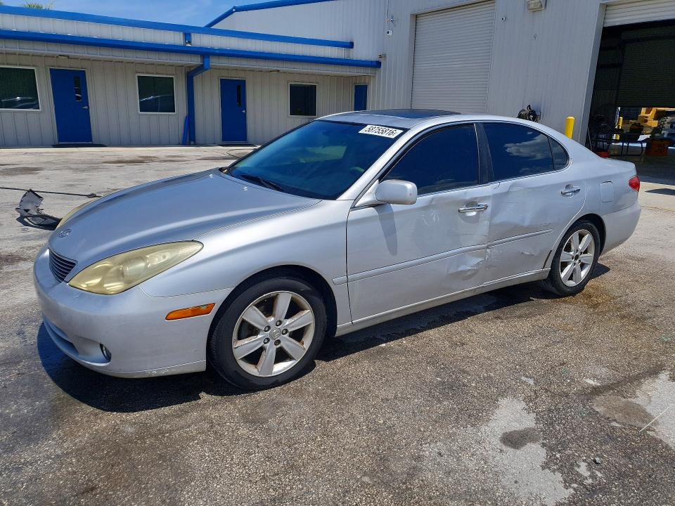 2005 Lexus Es 330 VIN JTHBA30G055070658 COPART salvage auction — SIDE, FL - CERT OF TITLE SLVG REBUILDABLE, sold $700 on 2026-07-15 (photo 1)