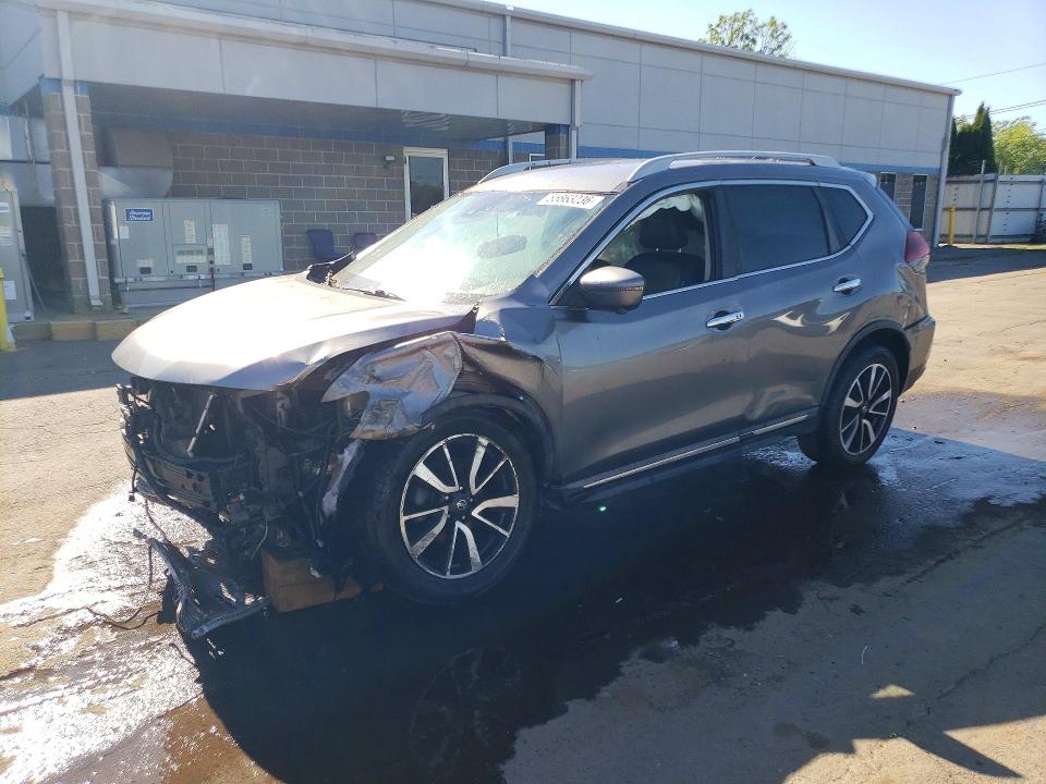 2020 Nissan Rogue VIN 5N1AT2MV0LC709295 COPART salvage auction — SIDE, CT - CERT OF TITLE-SALVAGE, sold $1,250 on 2026-07-02 (photo 1)