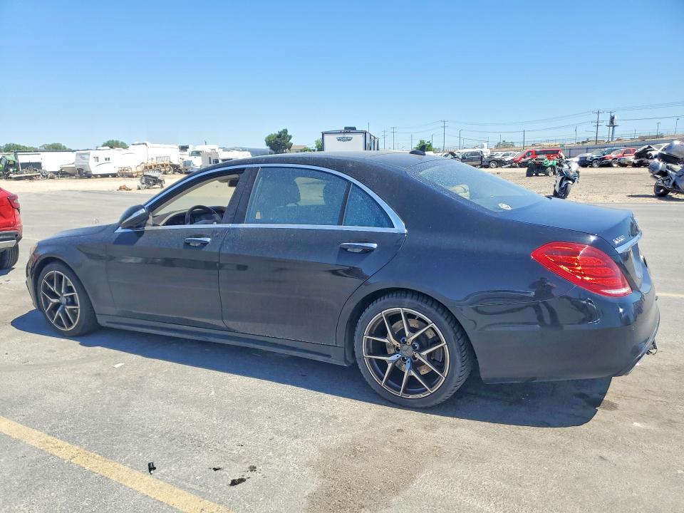 2016 Mercedes-benz S class VIN WDDUG8CB7GA267946 COPART salvage auction — REAR END, ID - SALVAGE CERTIFICATE OF TITLE, sold $10,400 on 2026-07-30 (photo 2)